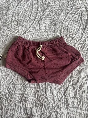 Childhoods Maroon Polka Dot Cotton Stretch Shorties Drawstring